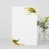 Een vrolijk kerstbriefpapier briefpapier (Staand voorkant)