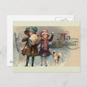 "Een vrolijk kerstfeest"  Briefkaart (Voorkant / Achterkant)