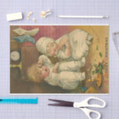 Een vrolijk kerstfeest door Ellen Clapsaddle Tissuepapier (Craft)