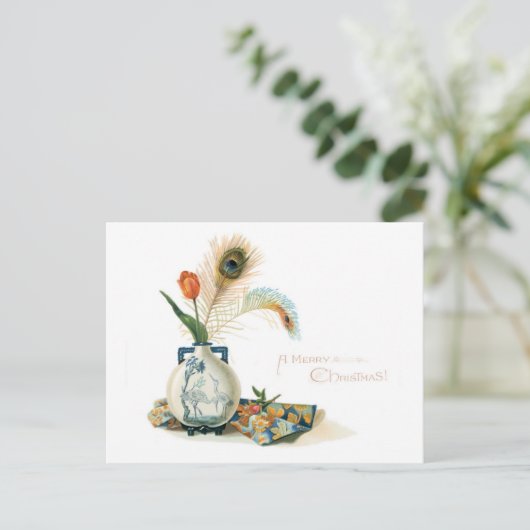 Een vrolijk kerstfeest! feestdagenkaart (Staand voorkant)