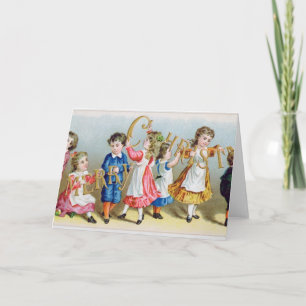 Een vrolijk kerstfeest', Victoriaans briefkaart