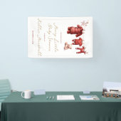 Een vrolijk klein Baby shower, babykleding welkom Spandoek (Beurs)