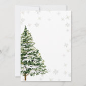 Een vrolijk klein Baby shower kerst sneeuwvlokken Kaart (Achterkant)