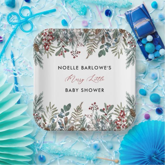 Een vrolijk klein Baby showers papier Bord (Feest)