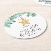 Een vrolijk klein Vrijgezellenfeest Ronde Kartonnen Onderzetter (Gebogen)