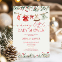 Een vrolijke baby shower Kerst baby shower
