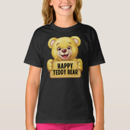 Een vrolijke en lachende teddybeer t-shirt