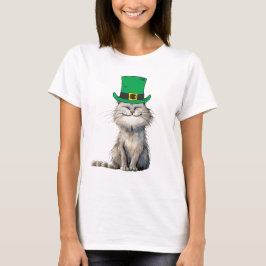 Een vrolijke Ierse kat T-shirt