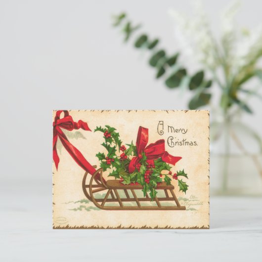  een vrolijke kerst Kaart (Staand voorkant)