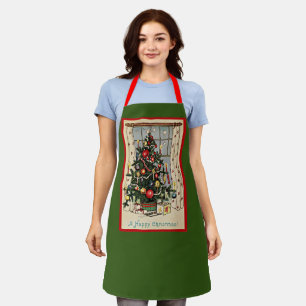 Een vrolijke kerst, ontwerp, schort