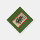 Een vrolijke kerst,  ontwerp, servet (Hoek)