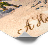 Een vrolijke kerst Vintage Poster (Hoek)