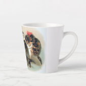 Een vrolijke kerstfeest kat latte Mok (Rechts)