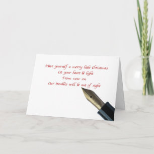 een vrolijke kerstkaart feestdagen kaart