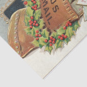 Een vrolijke kerstkat in de mail tissuepapier (Detail)