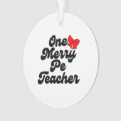 Eén vrolijke leraar per ornament (voorkant)