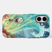 Een vrolijke Neon Surge. Case-Mate iPhone Case (Achterkant (horizontaal))