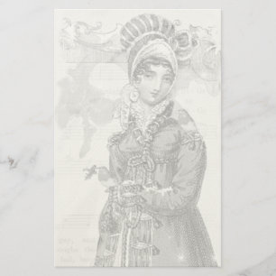 Een vrolijke Noel Jane Austen geïnspireerde altern Briefpapier