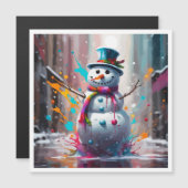 Een vrolijke sneeuwpopkalender (Voorkant / Achterkant)