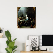 Een vrouw beschadigd door de verovering poster (Thuiskantoor)