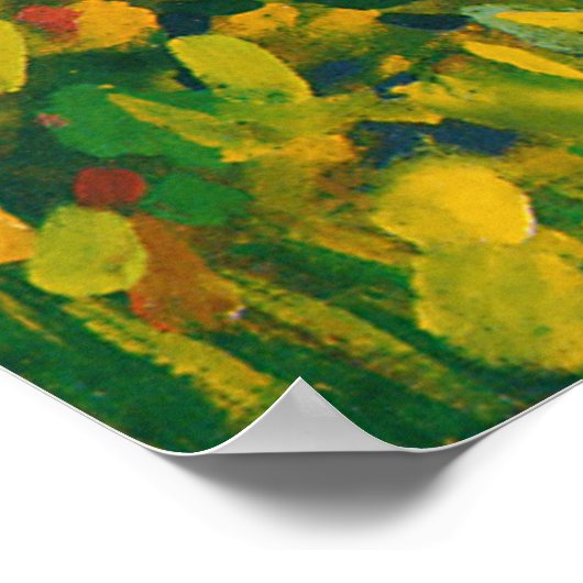 Een vrouw die loopt in het Poster XXL Van Gogh (Hoek)