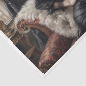 Een vrouw die op een bank lag in de 19e eeuw tissuepapier (Detail)