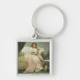 Een vrouw genaamd Anne, de vrouw van de kunstenaar Sleutelhanger