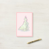 Een Vrouw Hadrosaurus met een pop. Post-it® Notes (Op bureau)