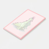 Een Vrouw Hadrosaurus met een pop. Post-it® Notes (Schuin)