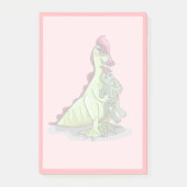 Een Vrouw Hadrosaurus met een pop. Post-it® Notes (Voorkant)