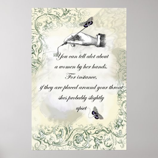 "Een vrouw handen" Citaat Poster (Voorkant)