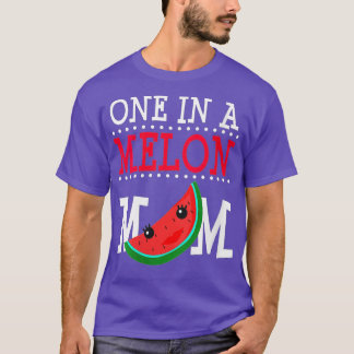 Een vrouw in een Melon mama Funny Watermelon Pun S T-shirt