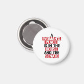 Een vrouw is thuis en de senaat magneet (Voorkant / Achterkant)