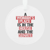 Een vrouw is thuis en de senaat ornament (achterkant)