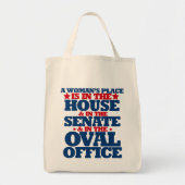 Een vrouw is thuis en de senaat tote bag (Voorkant)
