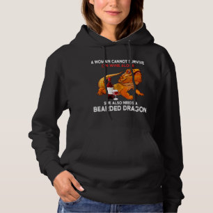 Een vrouw kan niet overleven met alleen maar gebar hoodie