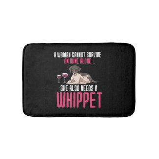 Een vrouw kan niet overleven met wijn alleen Whipp Badmat