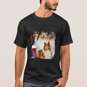 Een vrouw kan niet overleven op alleen maar ruwe w t-shirt