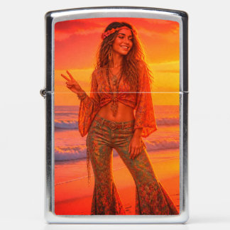 Een vrouw met een vrije geest op het strand in zil