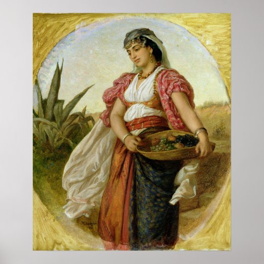 Een vrouw uit Algiers, 1871 Poster (Voorkant)