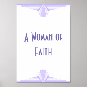 Een vrouw van Faith Poster