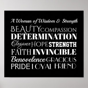 Een vrouw van het Wisdom en Sterke Poster