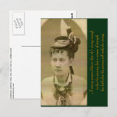 Een vrouw van Sterke Briefkaart (Voorkant / Achterkant)