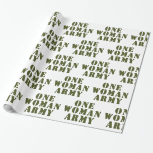 EEN VROUWELIJK LEGER CADEAUPAPIER