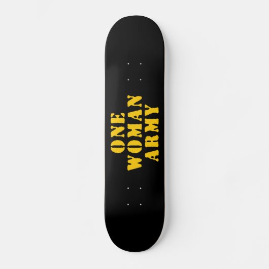 EEN VROUWELIJK LEGER SKATEBOARD (Voorkant)
