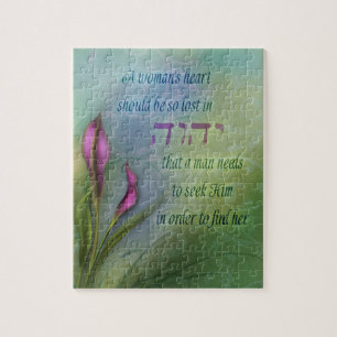 Een vrouwenhart - Calla Lily Legpuzzel