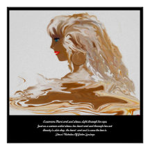 Een vrouwenhart en -sol is waar de schoonheid