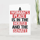 EEN VROUWENPLAATS IS IN HET HUIS KAART (Voorkant)