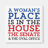 Een vrouwenplaats is in het huis magneet (Voorkant)