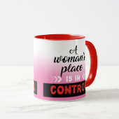 Een vrouwenplek, trendy koffiekoffie Mok. Mok (Voorkant rechts)